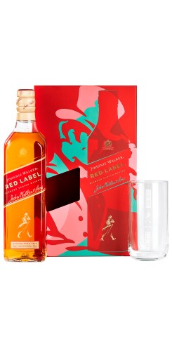 Виски Johnnie Walker Red label 0.7л в подарочной упаковке + стакан