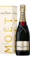 ФотоШампанское Moët & Chandon Brut Imperial белое сухое 0.75л в подарочной упаковке
