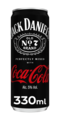 Напиток алкогольный Jack+Coke 5% 0.33л