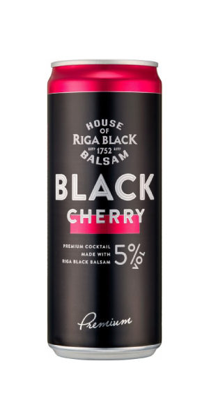 Фото Напій слабоалкогольний газований Riga Black Balsam Cherry Cocktail 5% 0.33л-каталог