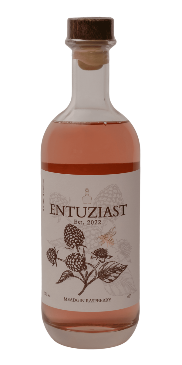 Фото Напій спиртний медовий дистилят Entuziast MeadGin Raspberry 43% 0.5л-каталог
