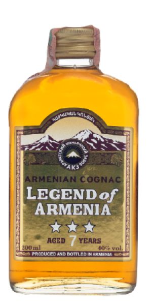 Фото Коньяк Легенда Вірменії 7 років витримки 40% 0.2л