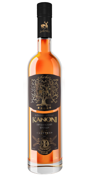 Фото Грузинський бренді Kanoni 5* 0.5л-каталог