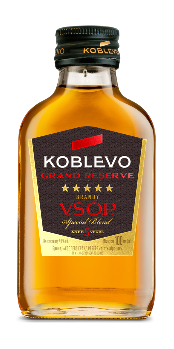 Фото Бренди KOBLEVO GRAND RESERVE VSOP 5* (5 звезд) 40% 0.1л-каталог