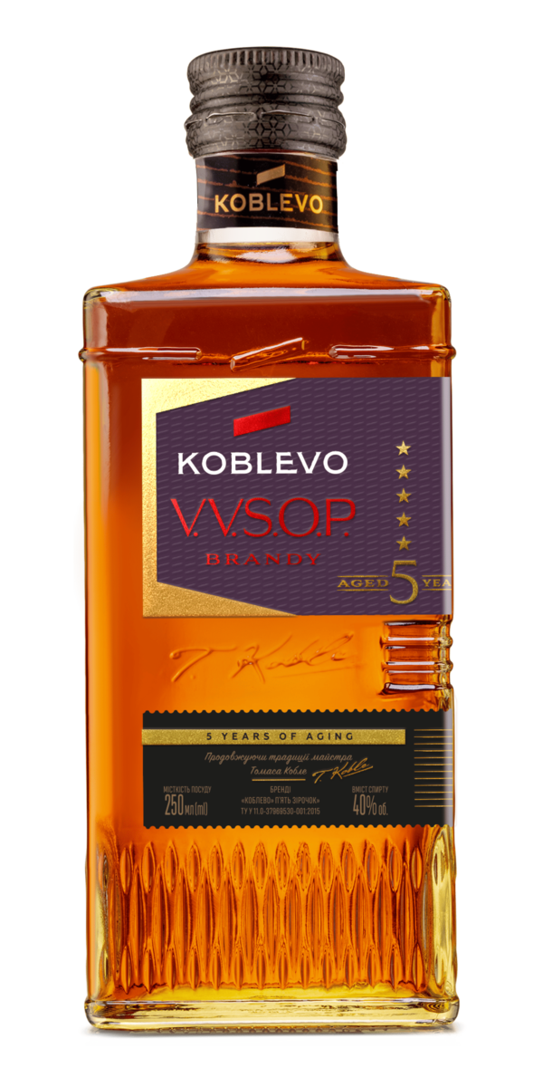 Фото Бренди KOBLEVO VVSOP 5* 40% 0.25л-каталог