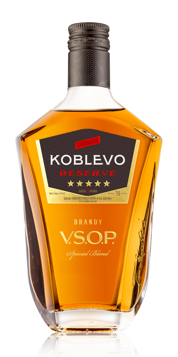 Фото Бренди KOBLEVO GRAND RESERVE VSOP 5* (5 звезд) 40% 0.25л-каталог