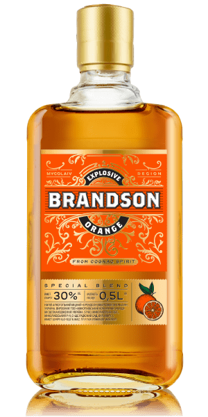 Фото Напиток алкогольный Brandson Взрывной апельсин 0.5л