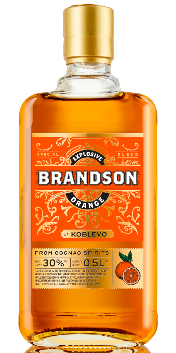 Фото Напиток алкогольный Brandson Взрывной апельсин 0.5л-каталог