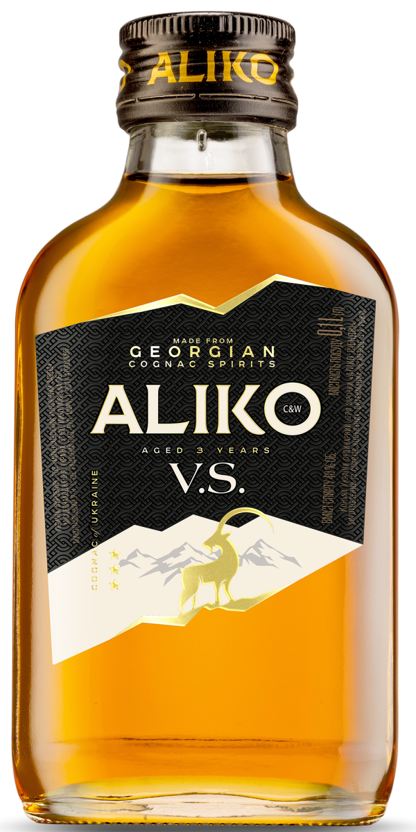 Фото Коньяк України ALIKO 3* 0.1л-каталог