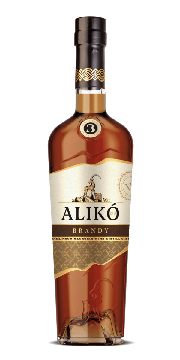 Фото Бренді ALIKO 3* (3 зірки) 40% 0.5л-каталог