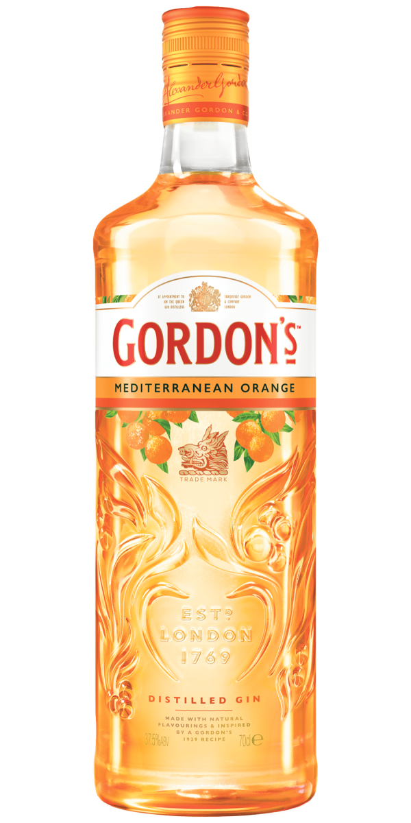 Фото Алкогольный напиток на основе джина Gordon's Mediterranean Orange 0.7л-каталог