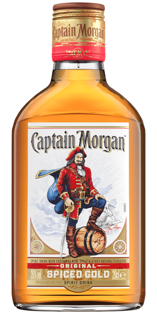 Фото Ромовый напиток Captain Morgan Spiced Gold 0.2л-каталог