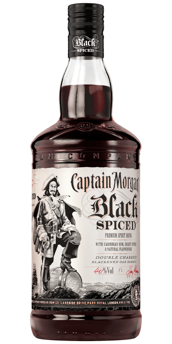 Фото Ромовый напиток Captain Morgan «Black Spiced» 1л-каталог