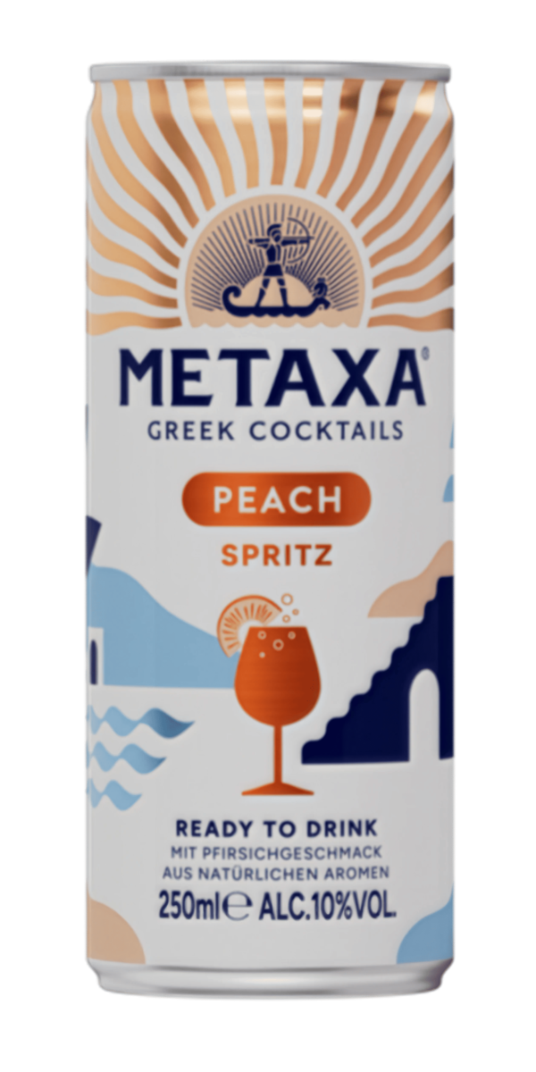 Фото Напиток слабоалкогольный Metaxa PEACH SPRITZ 5% 0.25л-каталог