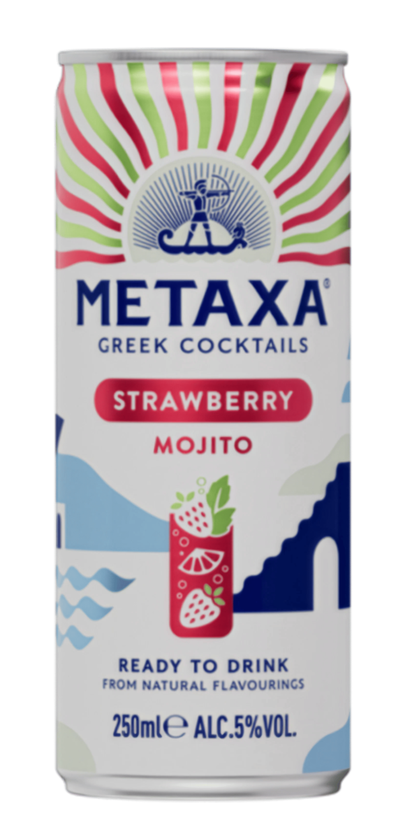 Фото Напиток слабоалкогольный Metaxa Strawberry Mojito 5% 0.25л-каталог