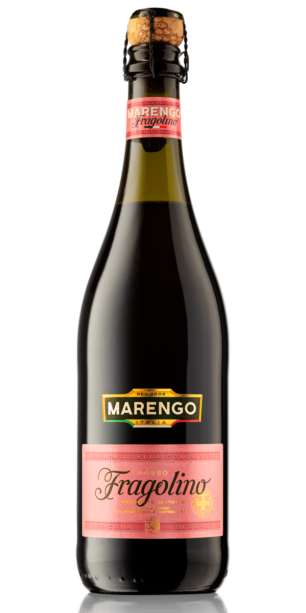 Фото Ароматизований напій на основі червоного вина Marengo Fragolino Rosso зі смаком полуниці 0.75л