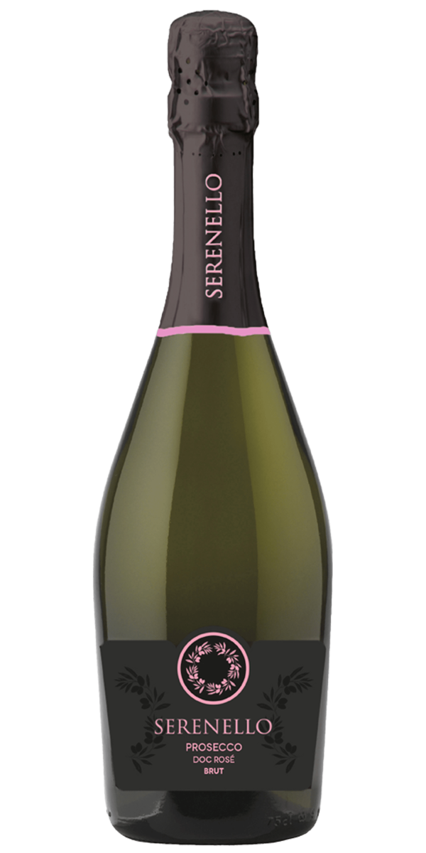 Фото Вино ігристе Serenello Prosecco DOC Rose Brut Millesimato 0.75л