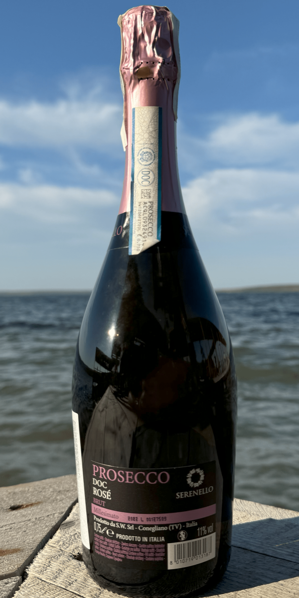 Вино игристое Serenello Prosecco DOC Rose Brut Millesimato 0.75л