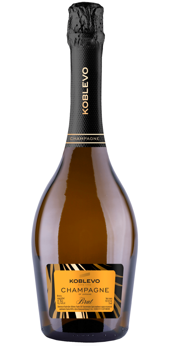 Фото Вино ігристе KOBLEVO Brut біле брют 0.75л 10-12,5%-каталог
