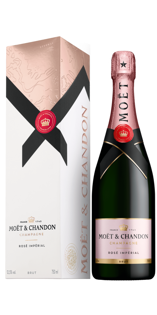 Фото Шампанское Moët & Chandon Rose Imperial 0.75л в подарочной упаковке-каталог