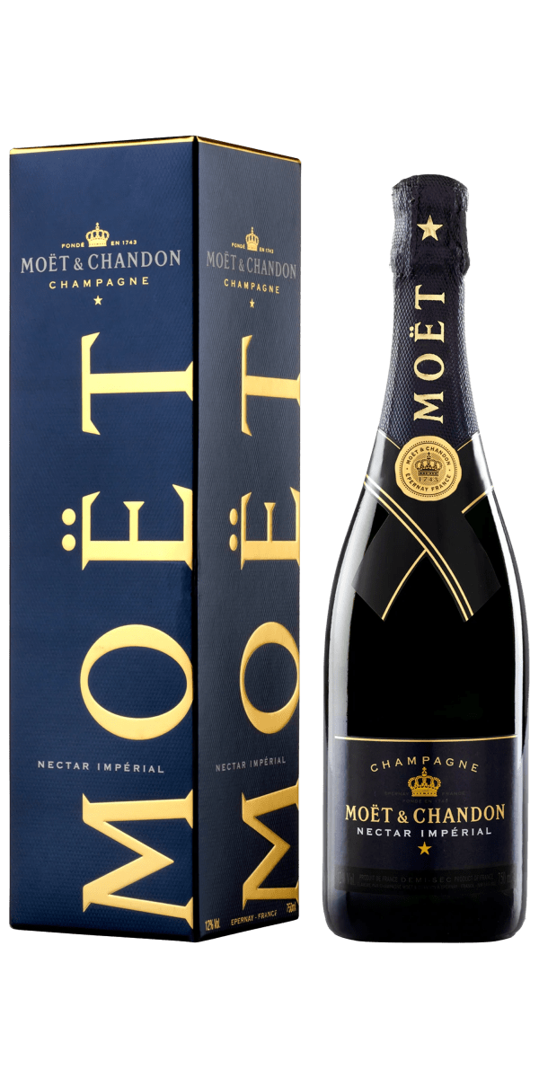 Фото Шампанское Moët & Chandon Nectar Imperial белое полусухое 0.75л в подарочной упаковке