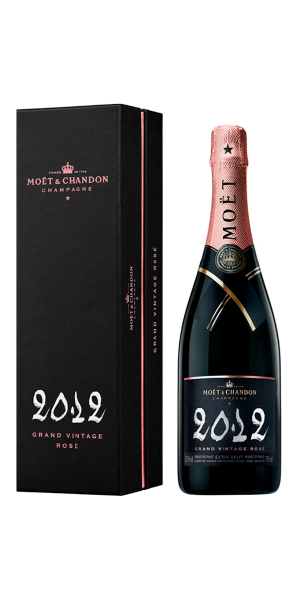 Фото Шампанское Moët & Chandon Grand Vintage Rose 2012 розовое сухое 0.75л в подарочной упаковке
