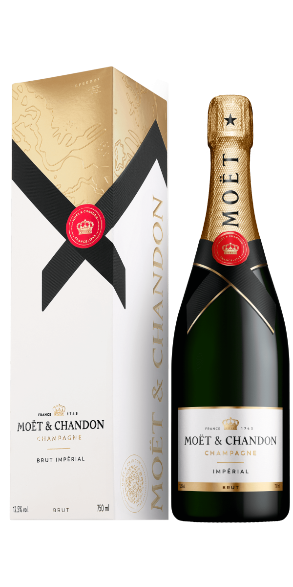 Фото Шампанское Moët & Chandon Brut Imperial белое сухое 0.75л в подарочной упаковке №1