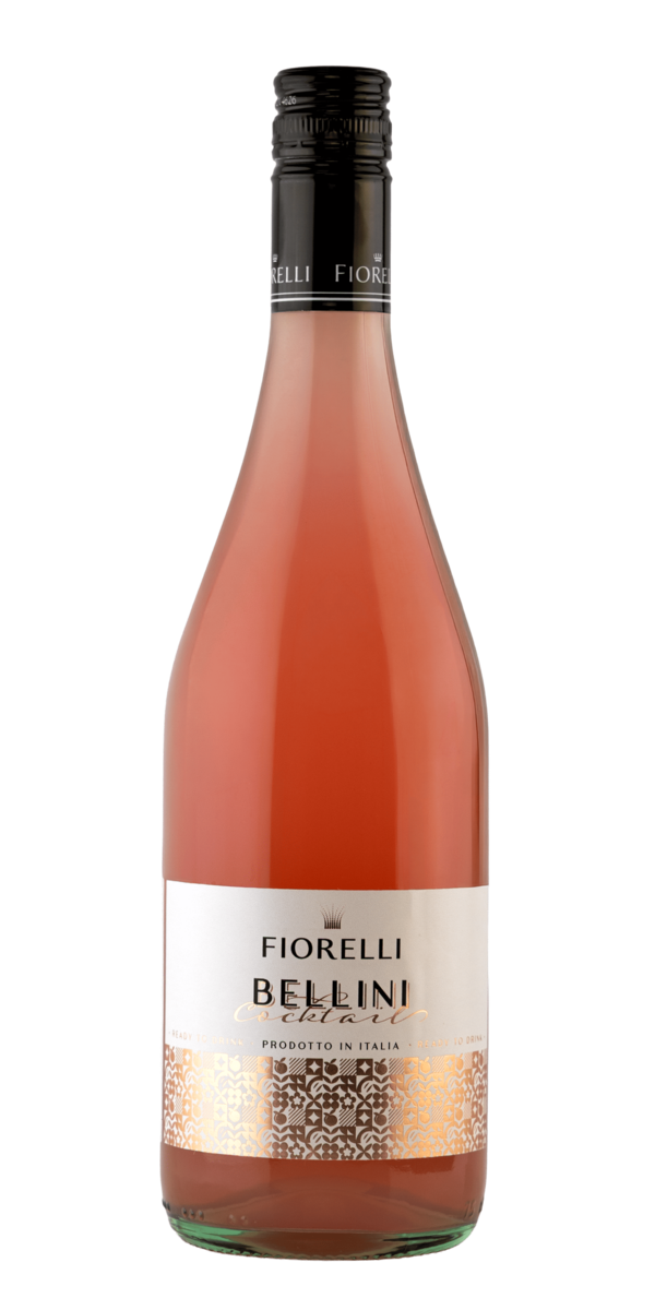 Фото Алкогольний напій на основі вина Fiorelli Cocktail Bellini 0.75л-каталог