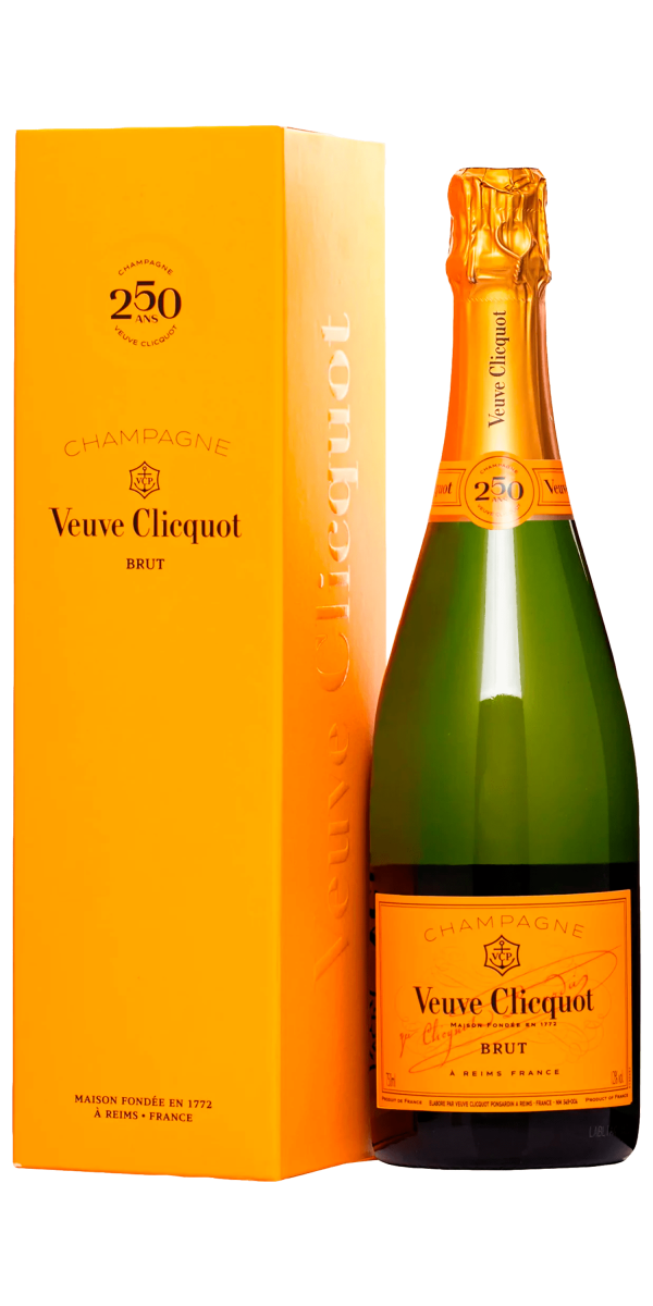 Фото Шампанское Veuve Clicquot Brut белое брют 0.75л в подарочной упаковке