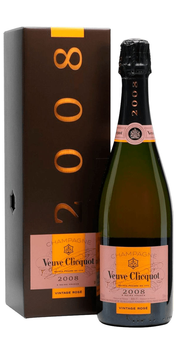 Фото Шампанское Veuve Clicquot Ponsandin Vintage Rose 2008 розовое сухое 0.75л в подарочной упаковке