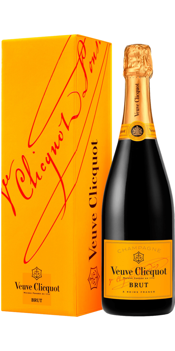 Фото Шампанське Veuve Clicquot Ponsardin Brut у подарунковій упаковці 0.75 л-каталог