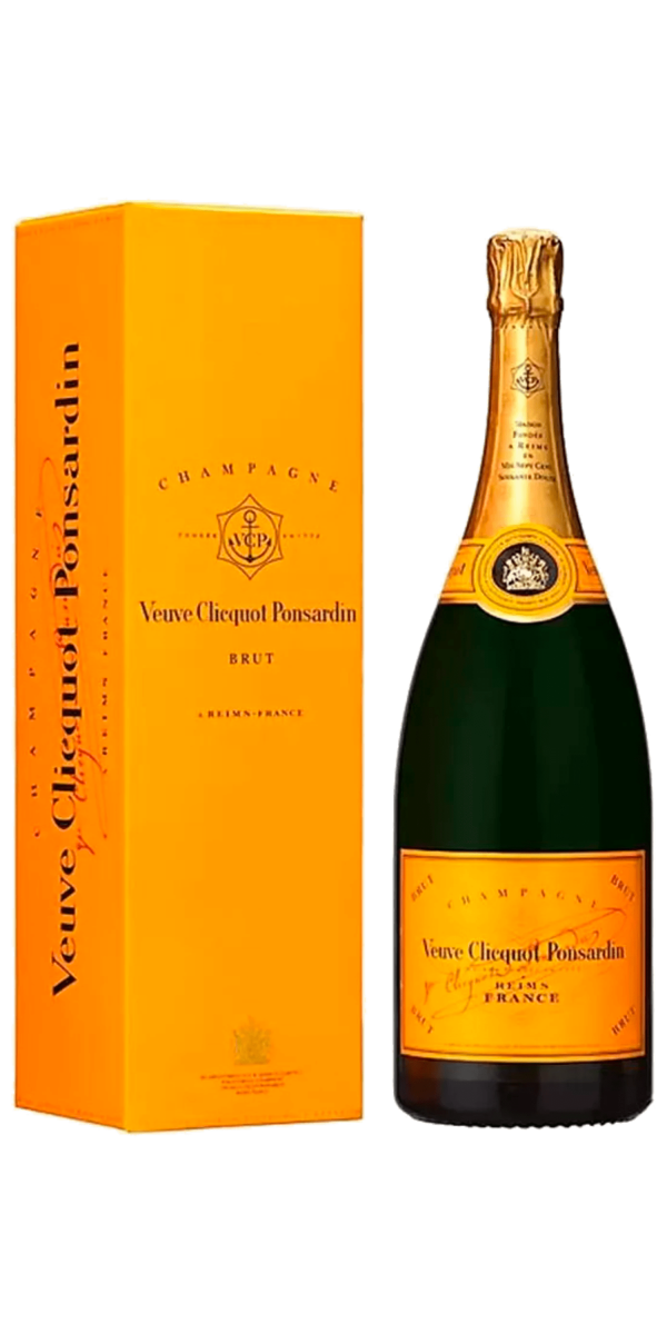 Фото Шампанское Veuve Clicquot Brut белое брют 1.5л в подарочной упаковке №1
