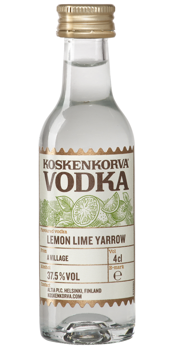 Фото Водка Koskenkorva Lemon Lime Yarrow 0.04л-каталог
