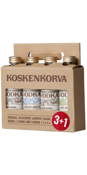 Фото Набор водки Koskenkorva 37.5% 4 бутылки по 0.04л