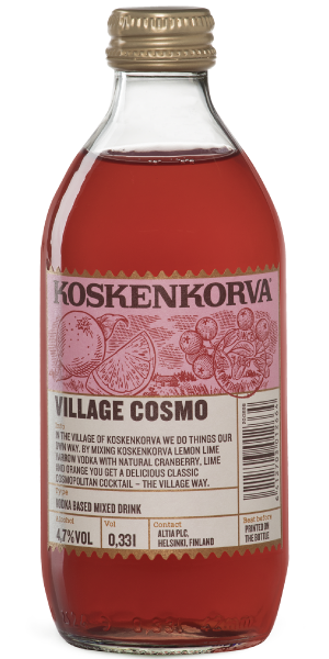 Фото Напій алкогольний Koskenkorva Village Cosmo Cocktail 0.33л-каталог
