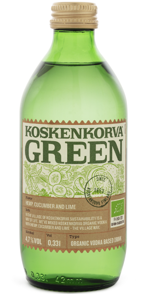 Фото Напій алкогольний Koskenkorva Green Cucumber Organic 4.7% 0.33л-каталог