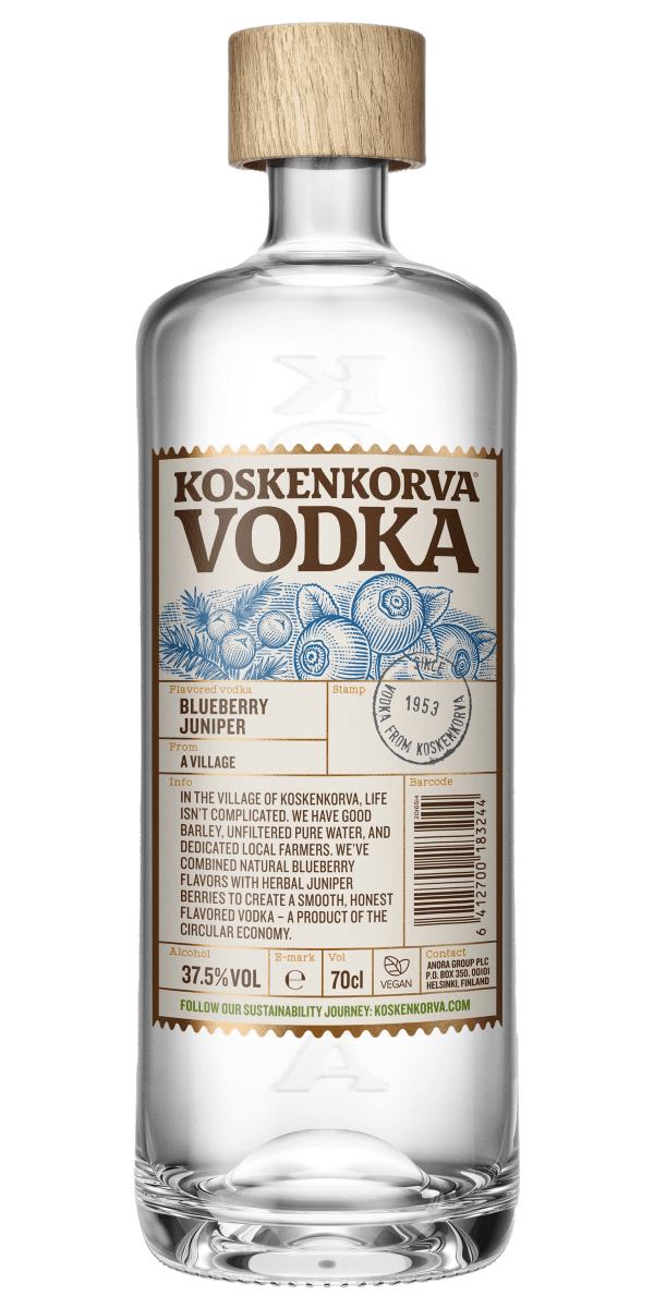 Фото Алкогольний напій Koskenkorva Blueberry Juniper 0.7л-каталог