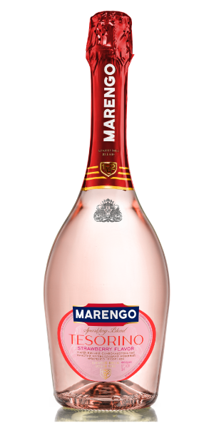 Фото Напій винний слабоалкогольний ігристий Marengo Tesorino Rose рожеве напівсолодке 0.75л-каталог