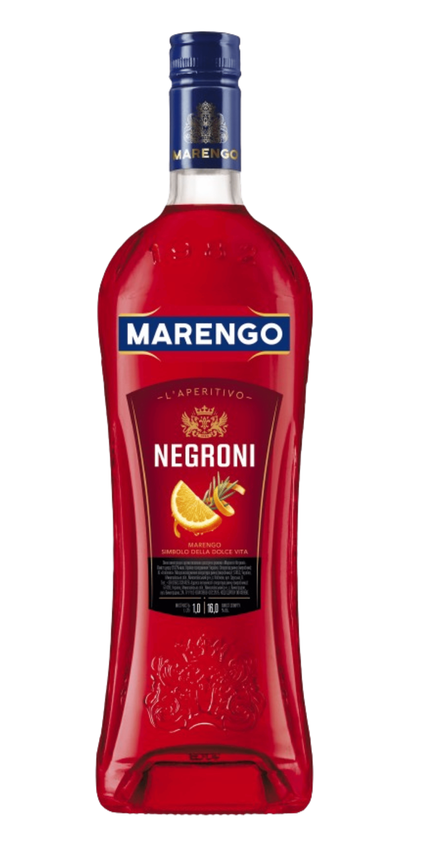 Фото Вермут Marengo Negroni десертне рожеве 16% 1л-каталог