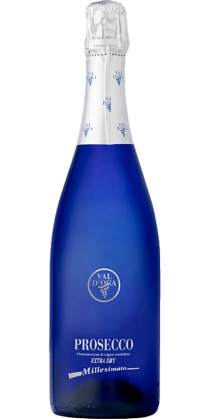 Фото Вино ігристе Val d'Oca Prosecco DOC Extra dry Blue Millesimato біле сухе 0.75л-каталог