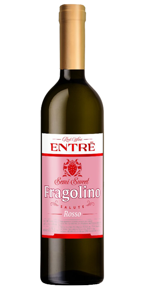 Фото Вино Entre Fragolino Salute Bianco розовое полусладкое 0.75л-каталог