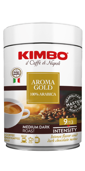 Фото Кофе молотый Kimbo Aroma Gold 250гр в металлической банке