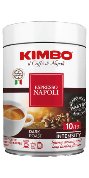 Фото Кава мелена Kimbo Espresso Napoletano 250гр у металевій банці-каталог