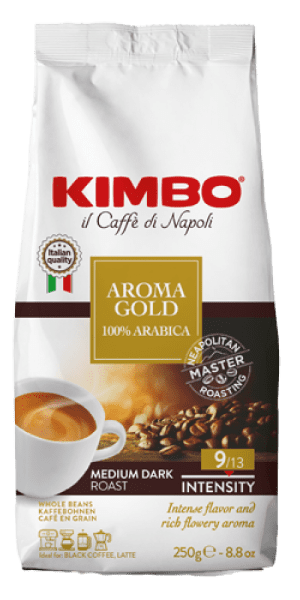 Фото Кофе в зернах Kimbo Aroma Gold 250гр-каталог