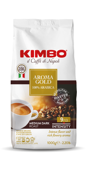 Фото Кофе в зернах Kimbo Aroma Gold 1кг-каталог