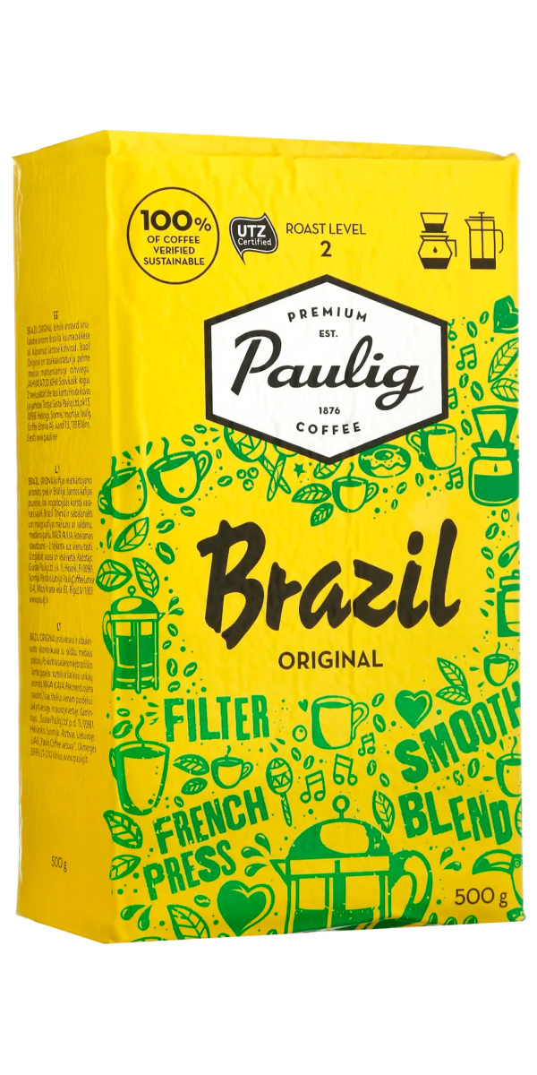 Фото Кофе молотый Paulig Brazil Original 500гр-каталог