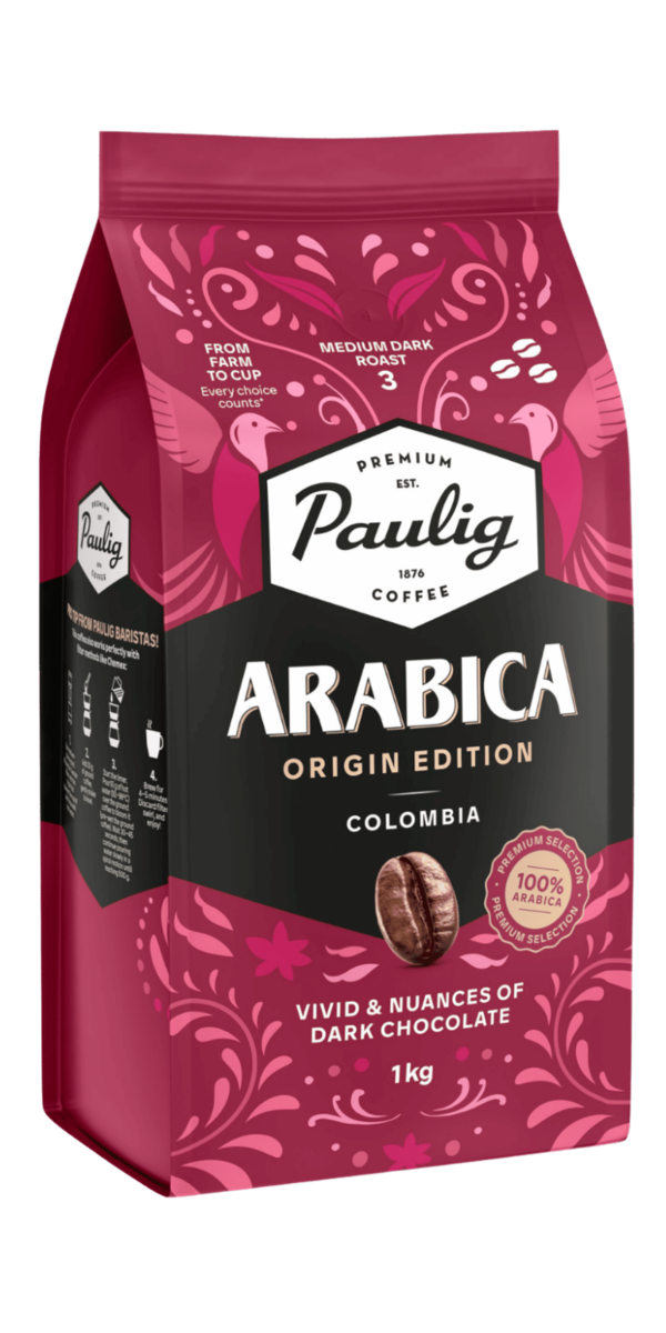 Фото Кава в зернах Paulig Arabica Colombia 1кг-каталог